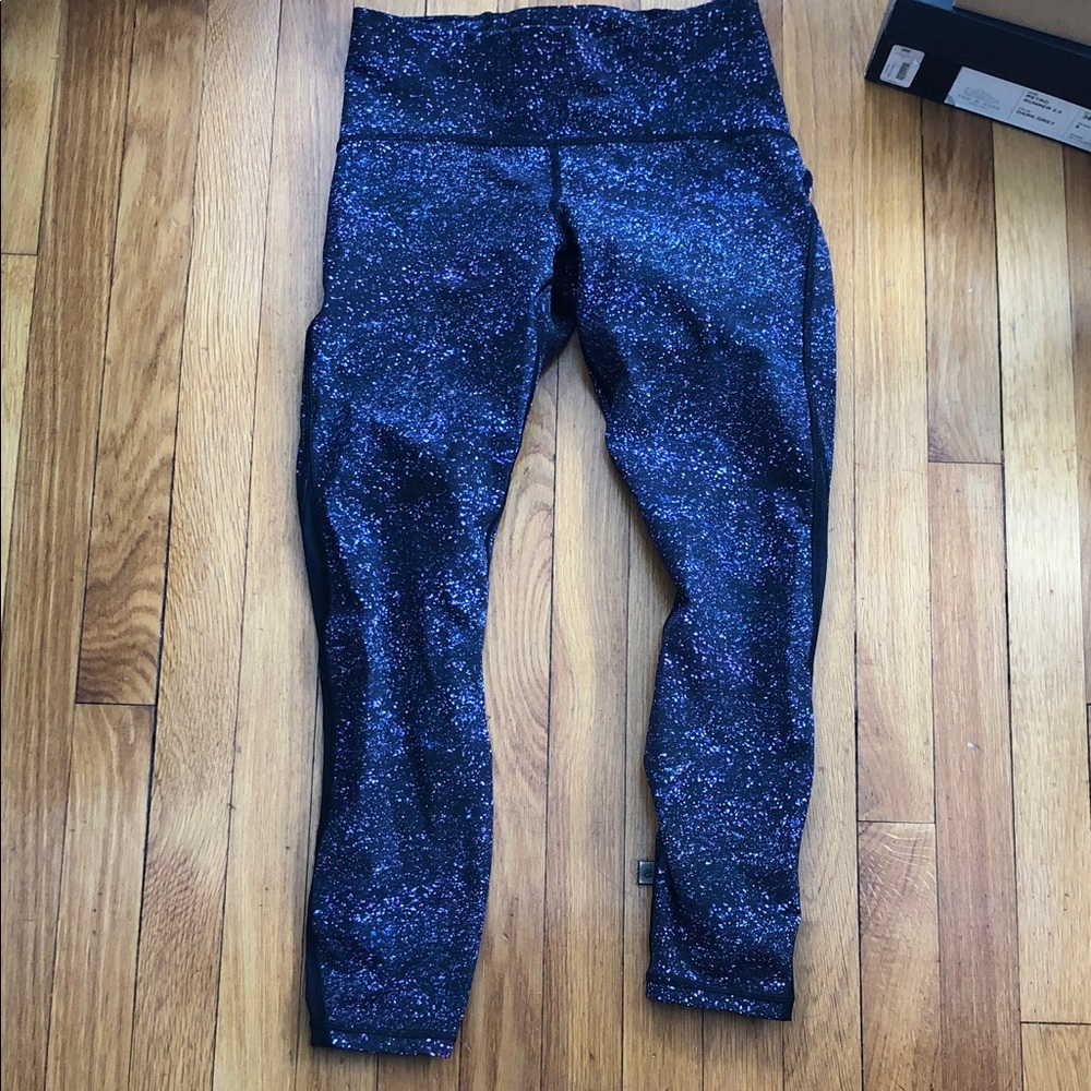Lululemon Athletica Purple Speckled Leggings excellent